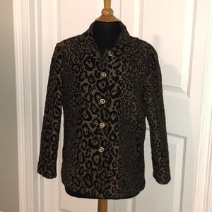 erin london medium animal print jacket Excellent condition